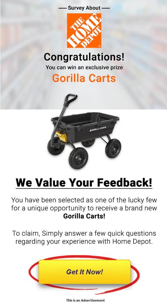 Your Gorilla Carts reward status